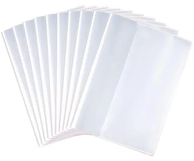 Produktbild von Buchhüllen - 20 Stück - A4 - Transparente Buchumschläge - Verstärkte Einsteckhüllen - Für Bücher, Notizbücher und Schulhefte