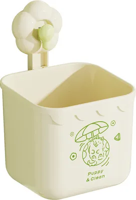Produktbild von INF Wandmontierter Badezimmer-Organizer mit Box für Kosmetiktücher Grün