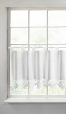 Zdjęcie produktu dla Zasłona ISAAC biała 60x150 cm pętle