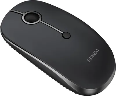 Imagen del producto de Ratón Bluetooth, conexión USB + doble Bluetooth para 3 dispositivos, con 3 niveles de DPI hasta 2400, botones silenciosos, diseño ergonómico – Compatible con Windows, Mac, Android e iOS
