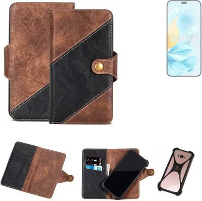 Produktbild von K-S-Trade Handyhülle Schutzhülle Bookstyle Case kompatibel mit Honor 200 Lite Klapphülle Cover Hülle Schutztasche 1x