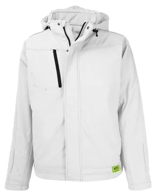 Productafbeelding van TMG KULT WORKER Heren softshell werkjas, winddicht met reflecterende biezen, maat 3XL, wit