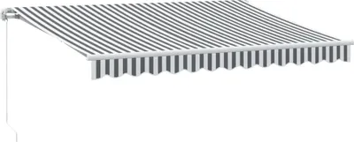 Immagine prodotto di vidaXL Tenda manuale antracite e bianca 350x250 cm