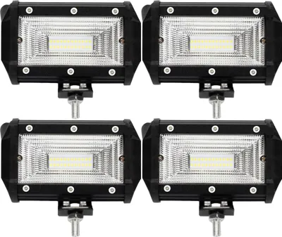 Produktbild von Greenmigo 4X 72W LED Arbeitsscheinwerfer Off-Road Scheinwerfer Bar Fernlicht 12V-24V Reflektor Lampen IP67 Wasserdicht Zusatzscheinwerfer Flutlicht für Auto Jeep Traktor SUV