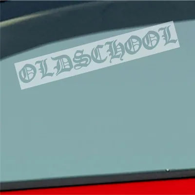 Produktbild von Auto Aufkleber Oldschool Graffiti Tuning 19x3 cm Milchglas Sticker Heckscheibenaufkleber