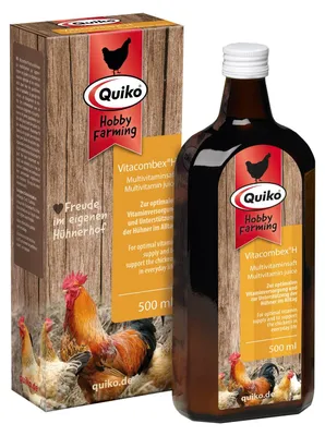 Productafbeelding van Quiko Hobbyfarming Multivitamine-sap Vitacomcex-H voor kippen en pluimvee, 500 ml
