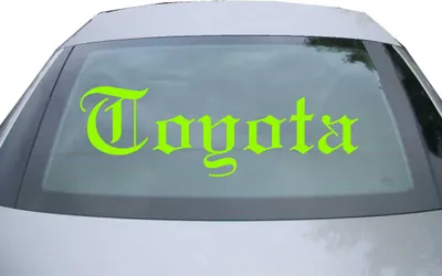 Produktbild von Indigos UG - Aufkleber Heckscheibe & Motorklappe DE6894 - neongrün - 600x195 mm - Coyota - Auto Scheiben Fenster Heckklappe Tuning Racing JDM - Die cut
