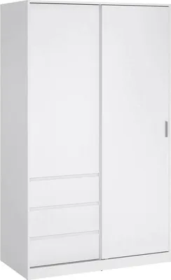 Immagine prodotto di Dmora Guardaroba 2 Ante Sanjose 60x200.4h cm Bianco Bianco Lucido, Appendiabiti 2 Ante