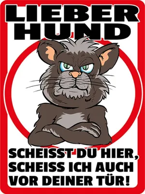 Produktbild von vianmo Holzschild 40x30 cm lieber Hund scheißt Du hier