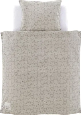 Produktbild von Träumeland Bettwäsche Jersey Kuschelhase grün 80/80 + 35/40 cm