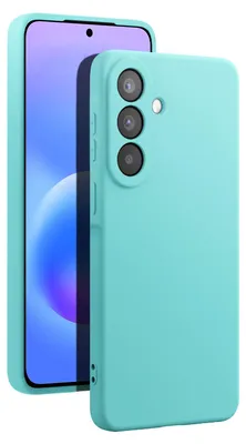 Produktbild von Avizar, Hülle für Galaxy A57 aus Soft-Touch Silikon mit Mikrofaserfutter, Türkis