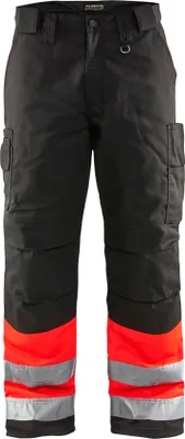 Produktbild von Blakläder High Vis Bundhose 1862 1811 in div. Farben, Farbe:high vis rot/schwarz, Größe:D92 (D23)