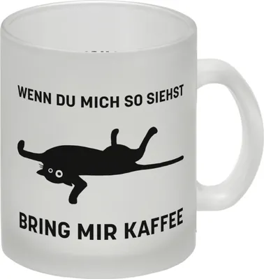 Produktbild von Bring mir Kaffee Kaffeetasse mit lustiger Katze
