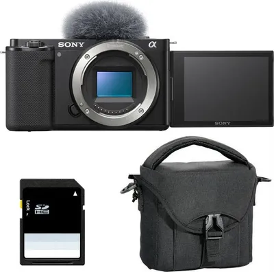 Produktbild von SONY ALPHA ZV-E10 SCHWARZ BOLD (nur in Schwarz) + Tasche + 8 GB SD-Karte