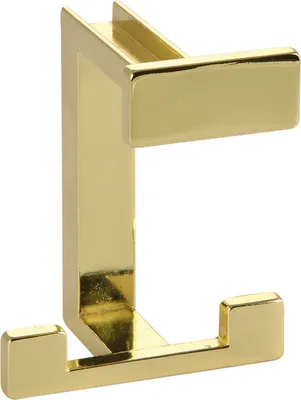 Produktbild von Huthaken Doradus Breite 70 mm, H 92 mm, Zinkdruckguss vermessingt poliert