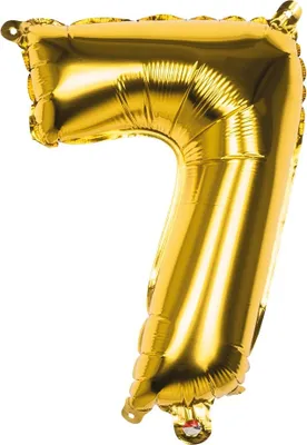 Produktbild von folienballon Figur 7 Gold 36 cm