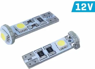 Image de Ampoule VISION W5W (T10) 12V 3x 5050 SMD LED, CANBUS, blanc, 2 pièces