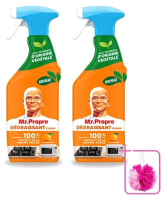 Produktbild von 2 x Mr. Proper Küchenentfetter Spray - Mandarine - 500 ml - Sparpackung - 2 Stücke