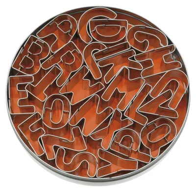 Produktbild von Ausstecher Ausstechformen BUCHSTABEN A-Z 26-tlg. für Fondant-Marzipan-Teig-Kekse