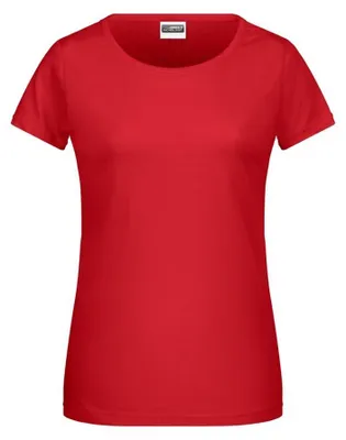 Produktbild von James and Nicholson - "Basic" T-Shirt für Damen LT3270 (L) (Rot)