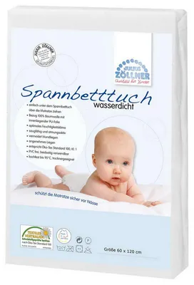 Produktbild von Julius Zöllner Wasserdichtes Spannbetttuch 60/120 cm