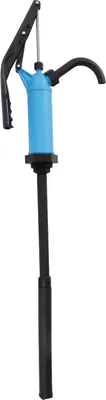 Produktbild von Kunststoff Fasspumpe - Manuelle PP-Hebelpumpe - Für 5–55-Gallonen-Fässer - Fördermenge 16–18 l/min - Für Benzin und Wasser