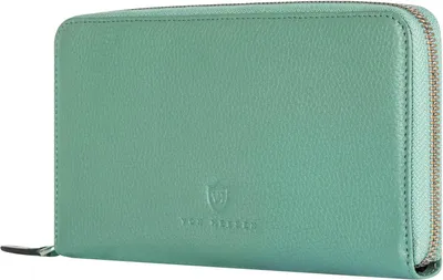 Produktbild von Leder Geldbörse Damen Herren RFID Schutz, echtes Nappaleder Wallet mit 16 Kartenfächern, Münzfach, stilvoll, langlebig, Geschenkbox