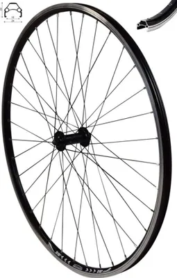 Produktbild von REDONDO 28 Zoll Vorderrad Laufrad Hohlkammer Felge Shimano HB-T3000 Schwarz