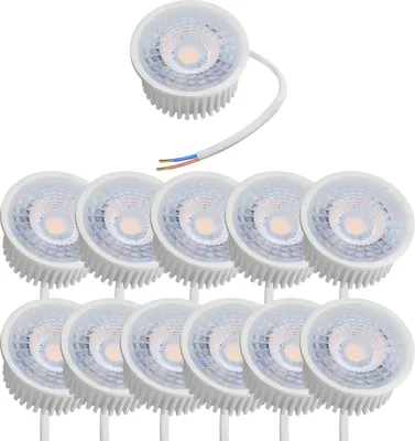 Produktbild von 12er Set LED Modul 3000K warmweiß 230V - 5W 380 Lumen 110° - GU10 ersatz