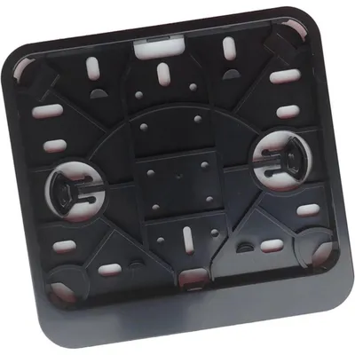 Image de Support de plaque d'immatriculation 145x125 Kunstof Zwart NL