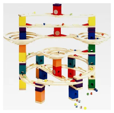 Produktbild von Quadrilla The Challenger I ab 4 Jahren I Konstruktionsspielzeug für Murmelbahnen zur Förderung der Kreativität