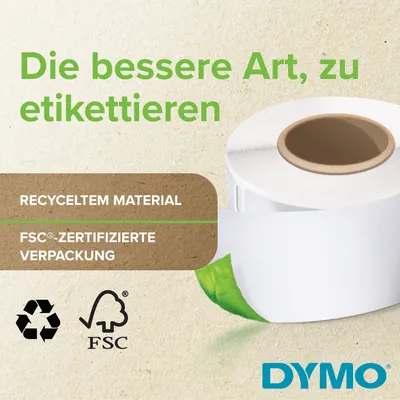 Produktbild von DYMO Original LabelWriter Mehrzwecketiketten | 32 mm x 57 mm | 6 Rollen mit je 1.000 leicht ablösbaren Etiketten (6.000 Etikettenband) | selbstklebendes Schriftband | für LabelWriter-Beschriftungsgerät