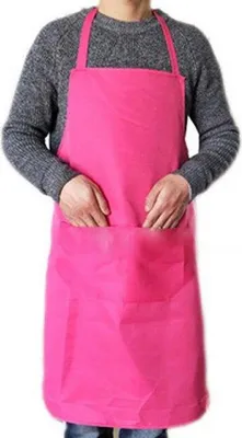 Immagine prodotto di Grembiule - Grembiule da cucina - Cucina e pittura - Grembiule da pittura - Pittura - Taglia unica (circonferenza massima 100cm) - Rosa