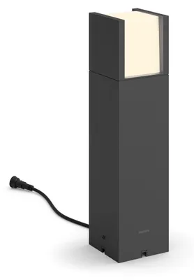 Produktbild von Philips Arbour Sockel-/Wegeleuchte, 6 W, Außensockel-/Pfostenbeleuchtung, Anthrazit, Metall, IP44, Terrasse, Garten, III