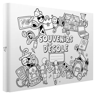 Image de Album Photo à colorier souvenirs d'école
