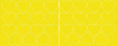 Immagine prodotto di Adesivi a forma di cuore per San Valentino, 6 cm, 30 pezzi, giallo brillante