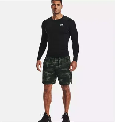 Produktbild von Under Armour HeatGear Baselayer-Oberteil mit langen Ärmeln, Schwarz XXL