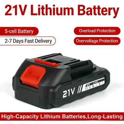 Obrázek produktu pro Baterie pro elektrické nářadí - 21V lithium-iontová baterie - 1500 mAh - Nabíjecí - Náhradní baterie