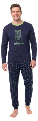 Imagen del producto de Pijama de algodón para hombre de Kisses&Love, modelo KLP4, con mangas largas
