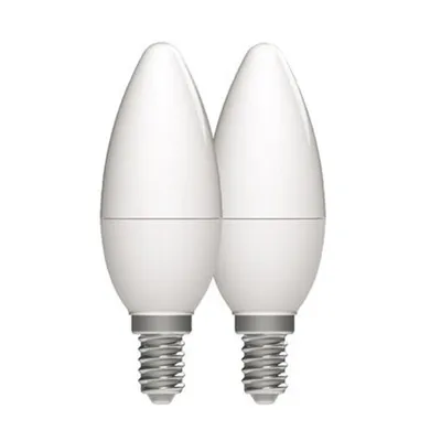 Produktbild von 2 x LightMe LED Leuchtmittel Kerze 2,5W = 25W E14 matt 250lm warmweiß 2700K 320°