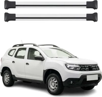 Image de Barres de Toit Transversales pour Dacia Duster 2018-2023 Aluminium Gris