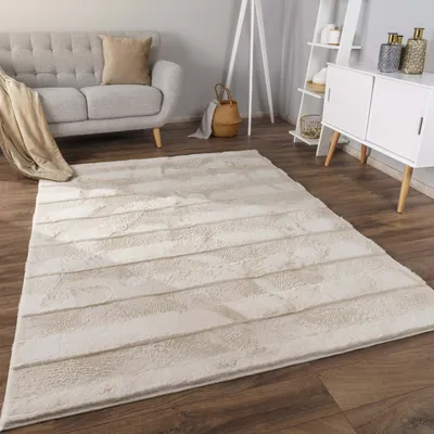 Immagine prodotto di Tappeto Bolla soggiorno camera da letto pelo alto disegno geometrico 3D dimensioni 60x100 cm