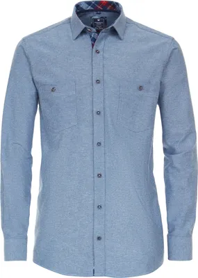 Produktbild von REDMOND Übergrößen Langarmhemd Hellblau 6XL Comfort Fit