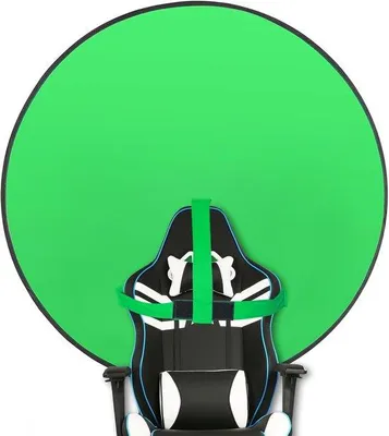 Produktbild von Famanu Tragbares Green Screen - Faltbare Hintergrund - Streaming & Foto - Doppelseitig Nutzbar - 145 cm Durchmesser - Grün
