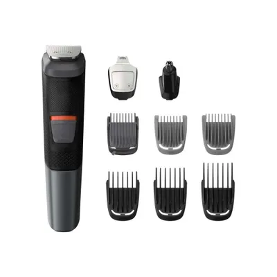 Obrázok produktu pre Philips MULTIGROOM Series 5000 MG5720/15, Čierna, Šedá, Obdĺžnik, Brada, Ucho, Obočie, Fúzy, Nos, Nerezová oceľ, Striedavé napájanie / batéria, 80 min