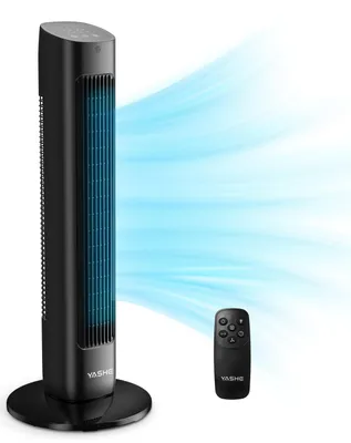 Image de Ventilateur Tour Oscillant 78cm Turbo - 3 Vitesses & Modes - Minuterie 12H - Télécommande