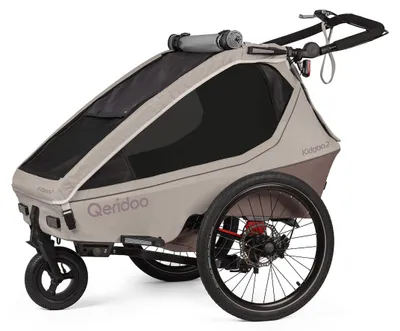 Qeridoo Kidgoo 1 Pro Gen 2 - Kinderfahrradanhänger für 1 Kind
