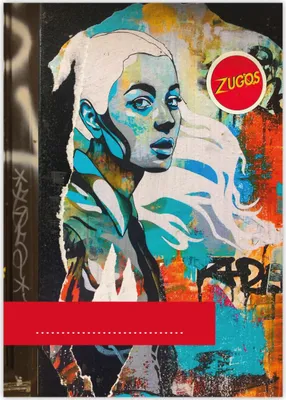 Produktbild von cooler DIN A3 Malblock Motiv "Street Art"