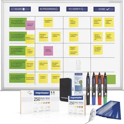 Produktbild von Magnetoplan 1240498 Scrumboard Standard, Wandmontage