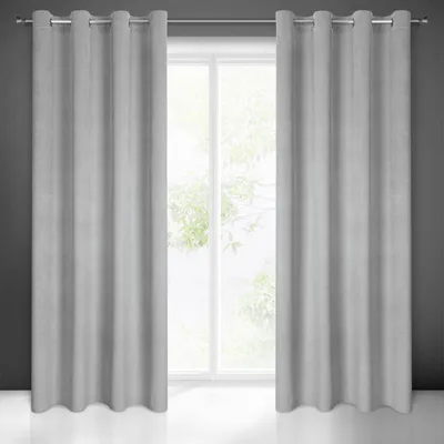 Produktbild von Vorhang ELIZA silber 140x250 cm  Ösen Ösenvorhang